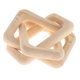 thumbnail image 2 of 2 uds 3 eslabones decoración de eslabones de cadena adorno artesanal de madera para estante mesa granja blanco Zulema Eslabón de cadena decorativo, 2 of 8
