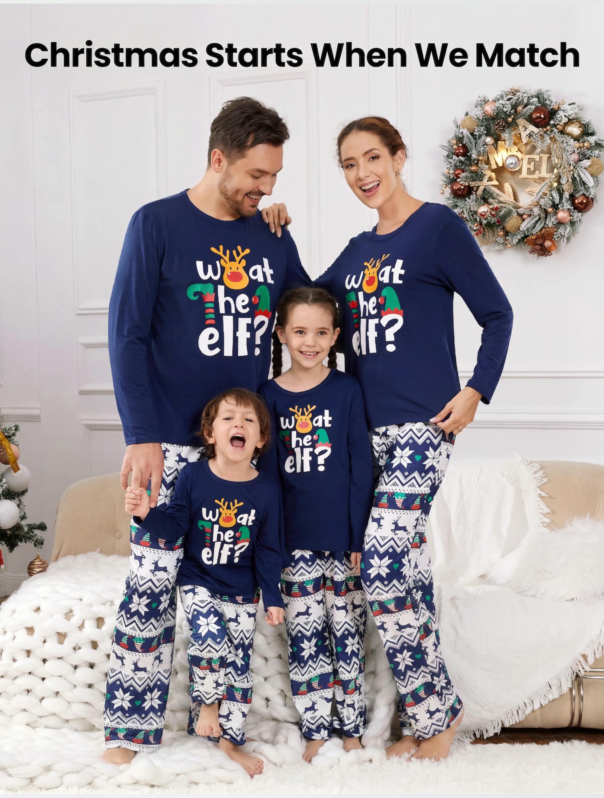 PatPat Men's Christmas Pajamas 2-Piece Elf Set photo 7