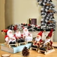 thumbnail image 5 of Figuras de Papá Noel esquiando, 19/20/22 cm, muñeco de Papá Noel navideño, adornos colgantes para árbol de Navidad, decoración de escritorio para el hogar, regalos de Navidad para niños, 5 of 5