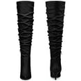 thumbnail image 2 of DARING DIVA Women's Slouches Stiletto Heels Over the Knee High Boots Black US 7, 2 of 5
