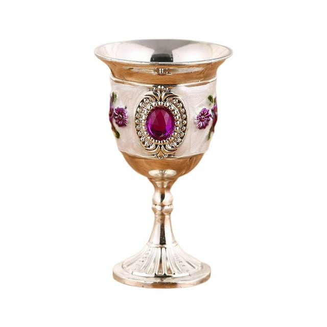 20ml Copas Copas Copa Vasos Copas de champán Barware Piedra preciosa Deocrative en relieve para bodas Celebraciones de cumpleaños Comedor Plata Blanco Púrpura Gloria copa de vino