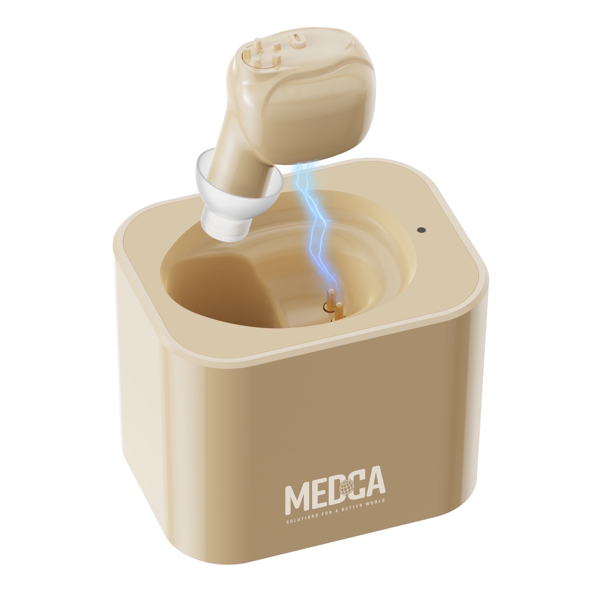 MEDca ITE Rechargeable Personal Sound Mini Ear Black Amplifier