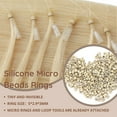 thumbnail image 6 of Benehair Russian Remy 100% Human Hair Extensions Nano Beads Micro Ring Hair Tip 100% Real Remy Hair Extension Micro Link Bonds 1g/Strand 50g Blonde Soft/Natural, 6 of 13