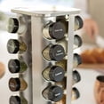 thumbnail image 7 of Orii 20 Jar Spice Rack with Spices Included - Revolving Tower Organizer for Kitchen Spices and Seasonings, Free Spice Refills for 5 Years (Stainless Steel), 7 of 7