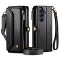 thumbnail image 2 of CaseMe Leather for Samsung Galaxy S26+ 5G Case Wallet【RFID Blocking】with 10-Card Holder Zipper Bills Slot, Soft PU Leather Magnetic Shoulder Wrist Strap for Samsung Galaxy S26+ 5G Wallet Case Women, 2 of 13