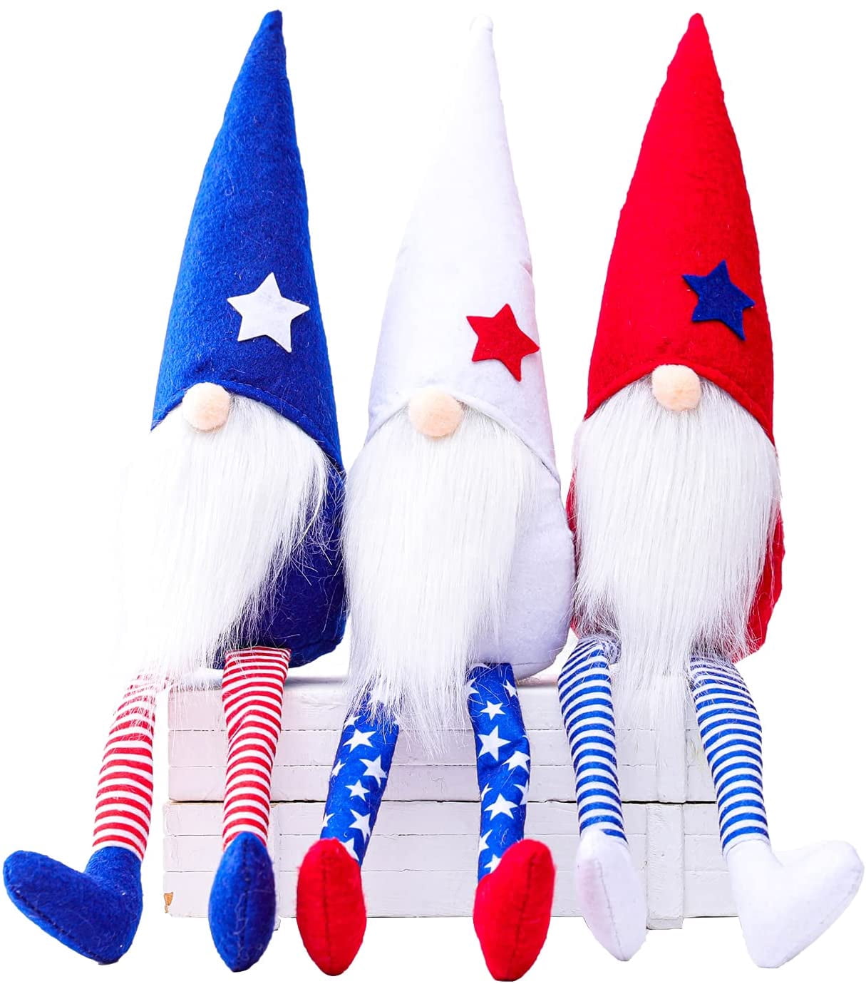 Peluche GNOME De Noël EKARSEN - 50cm, Fait Main, Décoration Scandinave, Cadeau Enfant (Rouge)