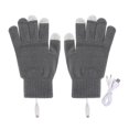 thumbnail image 1 of Cateissary Electric USB Heated Gloves Full Finger Knitting for Women Men Outdoor Type3, 1 of 1