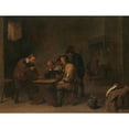 thumbnail image 2 of David Teniers The Younger 18x15 Black Ornate Wood Framed Double Matted Museum Art Print Titled - The Gamblers (C. 1640), 2 of 5