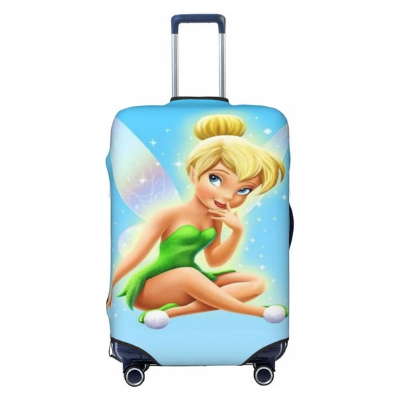 Tinker Bel Luggage Suitcase Covers Elastic Washable Cartoon Luggage Protector Travel Suitcase Protective Cover for Kid And Adult