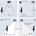 thumbnail image 4 of Lámpara solar LED de pared para jardín, patio, entrada de vehículos, valla, escaleras. Lámpara exterior de acero inoxidable impermeable con sensor de movimiento de luz blanca fría., 4 of 5