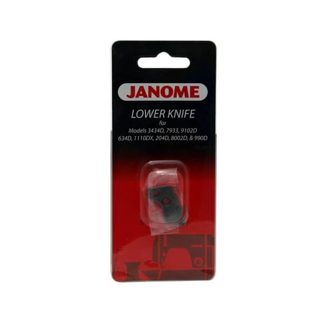 - Janome Serger Lower Knife for Models 1110DX, 634D, 3434D and More
