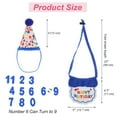 thumbnail image 3 of Decoraciones de Cumpleaños para Gatos Sombrero y Bandana Azul, 3 of 7