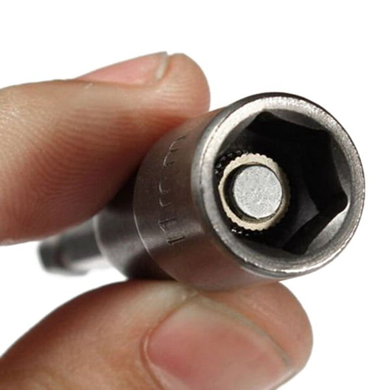 24pcs 1/4 Inch Hex Magnetic Nut Driver Socket Set Metric Impact Drill Bits 6 to 13mm Adapter