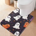 thumbnail image 2 of Yayeee Bath Rug for Bathroom Floor Non Slip Rectangle Fluffy Soft Absorbent Mat, 16"x24", White Halloween Ghosts, 2 of 7