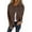 Brown, variant on Women Cardigan Jackets Caots Fall Winter Peacoat Casual Trendy Trench Coat Khaki XXXL