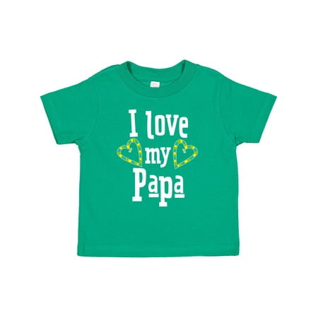 

Inktastic I Love My Papa- Hearts Gift Toddler Boy or Toddler Girl T-Shirt