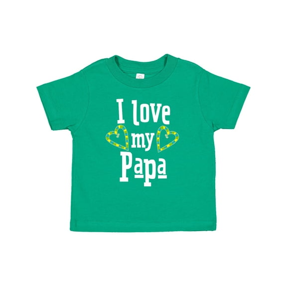 Inktastic I Love My Papa Hearts Boys or Girls Toddler T-Shirt