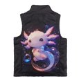 thumbnail image 5 of Garronmavis Pink Axolotl Girls Sleeveless Vests Size 5-6 Wind Proof Girls Outerwear Vest Sleevless Versatile Fall Winter Warm Outerwear With Pockets Soft Fall Outfits Fashion Clothing, 5 of 7