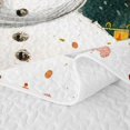 thumbnail image 5 of Manfei Merry Xmas Quilt Full,Snowy Christmas Animal Cow Full Bedspread Sets,3pcs,1 Coverlet and 2 Pillowcases, 5 of 7