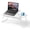 White, variant on Laptop Desk For Bed Couch  Adjustable Foldable Table With Cup Holder Breakfast Serving Tray Portable Lap Stand Working Reading Writing Eating Gaming In Sofa Floor(black)