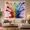 Paint Explosion, variant on Rainbow Paint Explosion Against White Background, Energetic Psychedelic for Art Lovers, Dynamic Splatter Burst Art, Housewarming Gift Tapestry Wall Hanging for Bedroom and Living Room