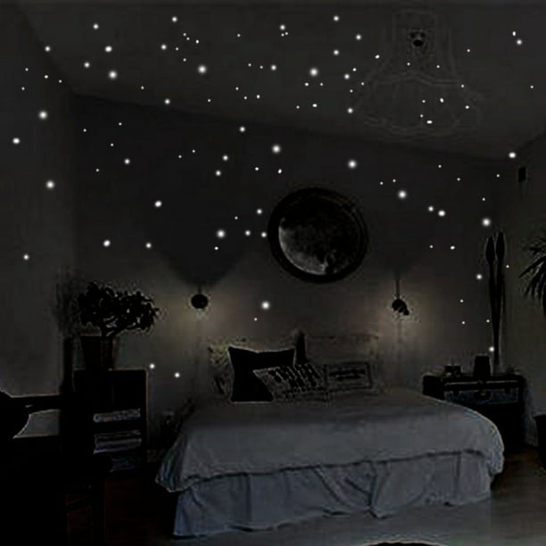 Windfall 407Pcs Glow in The Dark Stars for Ceiling or Wall Stickers -  Glowing Wall Decals Stickers