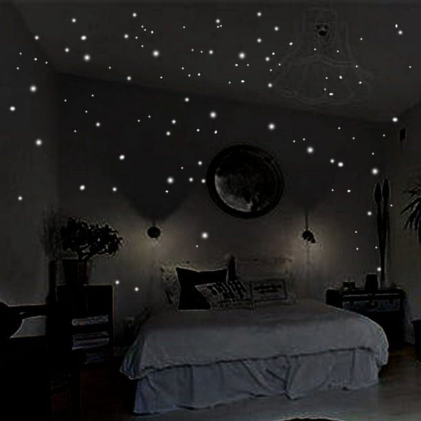 Windfall 407Pcs Glow in The Dark Stars for Ceiling or Wall Stickers - Glowing Wall Decals Stickers Windfall 407Pcs Glow in The Dark Stars for Ceiling or Wall Stickers - Glowing Wall Decals Stickers