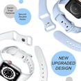 thumbnail image 3 of [Paquete de 6] Compatible con correas de Apple Watch de 45 mm, 44 mm, 42 mm, 41 mm, 40 mm y 38 mm, pulseras deportivas de silicona suave, correa de repuesto compatible con Iwatch Seri, 3 of 5