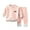 Pink, variant on Odeerbi Toddler Boys Girls Fleece Pajama Sets Fall Winter Thermal Pajamas Kids Long Sleeve Velvet Sleepwear Elastic Waist Long Pants Two-piece Lounge Set Toddler Clothes Gray