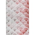 thumbnail image 2 of Addison Rugs Dream Shag Premium Machine Washable Transitional Arches Red Rectangle Rug, 5' x 7'6", 2 of 8