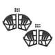 thumbnail image 2 of 2 piezas de bisagras para cajón de zapatos abatibles, marco de placa abatible, accesorio giratorio para estante, fácil de instalar Negro 3 capas gruesas., 2 of 9