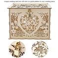thumbnail image 3 of Caja para tarjetas de boda con candado y letrero para tarjetas, caja de madera para tarjetas de regalo, caja de dinero para recepción, aniversario de bodas, baby shower, cumplea?os, fiesta de graduaci Ecomeon no, 3 of 6
