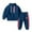 Blue, variant on KYAIGUO Toddler Kids Fleece Sweatshirt Sweatpants 2Pcs Set for Boys,Warm Sweatsuit Active Pants Two Piece Set Baby Fall Winter Tracksuits Set 2-7 Years Old