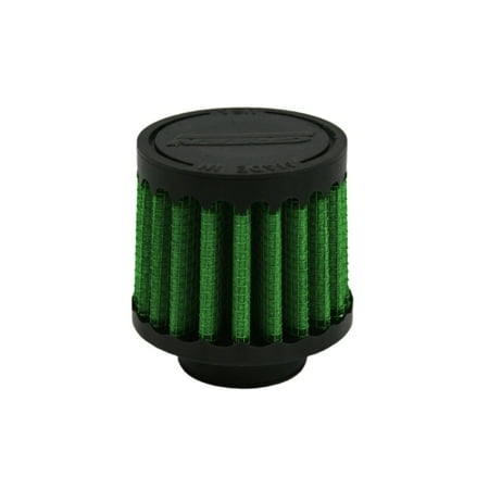 - Green Filter Crankcase Filter - ID .75in. / Base 2.17in. / Top 2in. / H 2in.