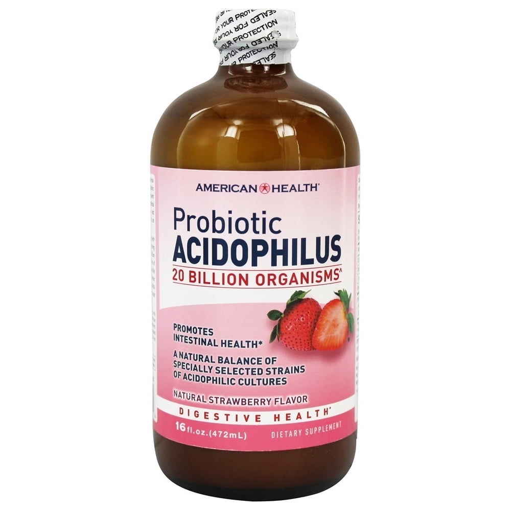 American Health Probiotic Acidophilus Culture Natural Strawberry