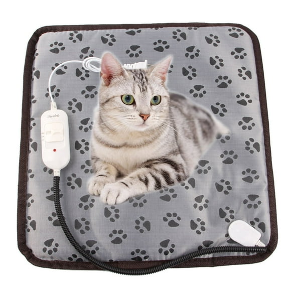 Pet Heating Pad For Dog, 17'7x17'7 in,Cat Heating pad Waterproof, with Smart Thermostat Switch, Adjustable Electric Heating Pad for Small Dogs Cats Heated Bed Mat Indoor