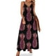 thumbnail image 1 of Nuevo vestido sin mangas con degradado de color rosa y rojo con diseño de piña y purpurina, vestidos de noche para mujer, vestidos elegantes para mujer, 1 of 7