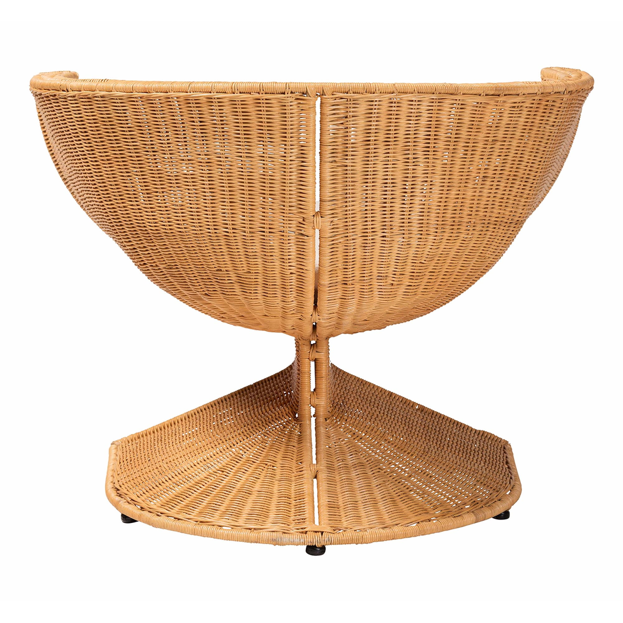 bali & pari Tulip Boho Lounge Chair, Light Honey