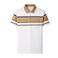thumbnail image 3 of FRSASU Men's Polo Shirt Casual Long Short Sleeve Classic Fashion Polo Golf Sport Shirt White, 3 of 6