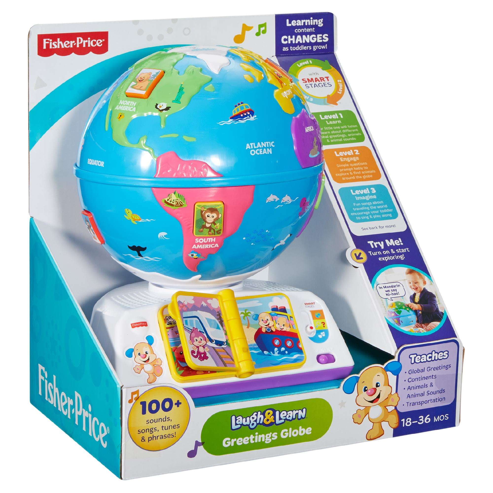 fisher price laugh and learn greetings globe