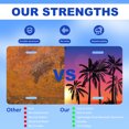 thumbnail image 3 of Uiaoiais Summer Sunset Palm and Beach License Plates Aluminum Novelty License Plate Decorative Cover, 3 of 7