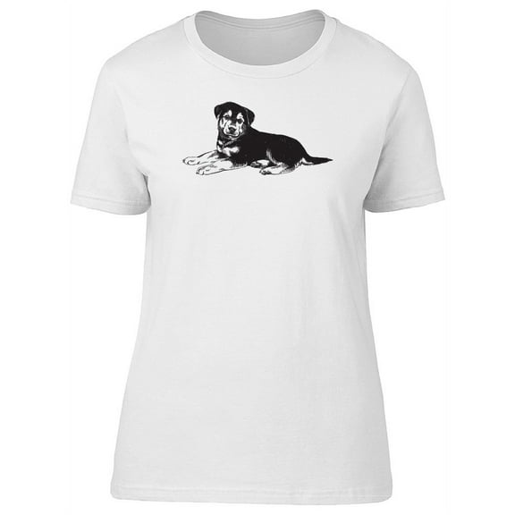 Cute German Shepherd Puppy Tee Women's -Image by Shutterstock