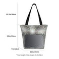 thumbnail image 3 of Balery Black And White Houndstooth Bolsa de Hombro con Diseño, Bolsa Grande y Duradera, Bolsa Versátil para Compras, 3 of 6