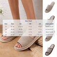 thumbnail image 4 of Agkizg Unisex Indoor Outdoor Slides, Womens Mens Beach Walking Sandals, Linen Open Toe Slide Sandals Breathable Comfortable Casual Indoor Home Couple Slippers, 4 of 7