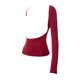 thumbnail image 2 of Blusa Mangas Largas Top corto de otoño para mujer, sin espalda, Y2K, camisetas para mujer, parte delantera y trasera (rojo XS) Ygjytge Rojo T XS para Mujer, 2 of 6