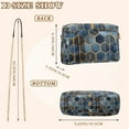 thumbnail image 4 of FORMRS Women Crossbody Purse with Chain Strap Vegan Leather Shoulder Handbag, Elegant Hexagon Pattern, 4 of 7