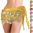 thumbnail image 4 of Xdegoge Sparkly Skirt for Women Sequins Tassel Hip Scarf Belly Dance Carnival Party Fringed Mini Skirts Festival Dancing Performance Glitter Costume, 4 of 4