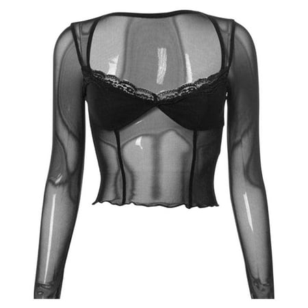 

Women s Spring And Summer Wooden Ear Edge Lace Long Sleeved Top Top Pajama Ladies Tan Tops