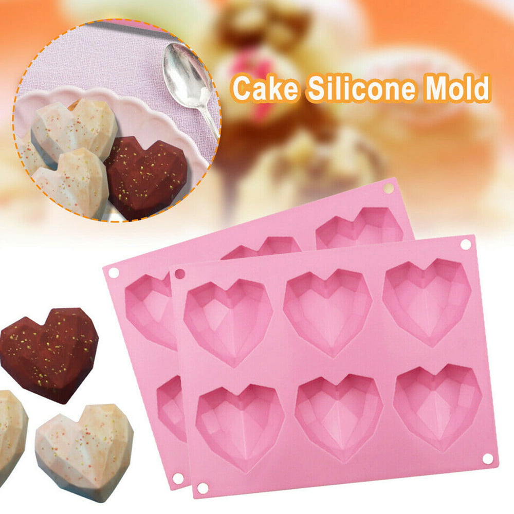 BPA Free 8-Cavity Mini Heart Silicone Baking Mold Non-Stick Baking Molds 
