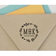 thumbnail image 4 of Printtoo Roound Personalized&nbsp;Black Self Inking Wedding Favor Stamp Custom Save The Date Rubber&nbsp;Stamper-40 mm, 4 of 6